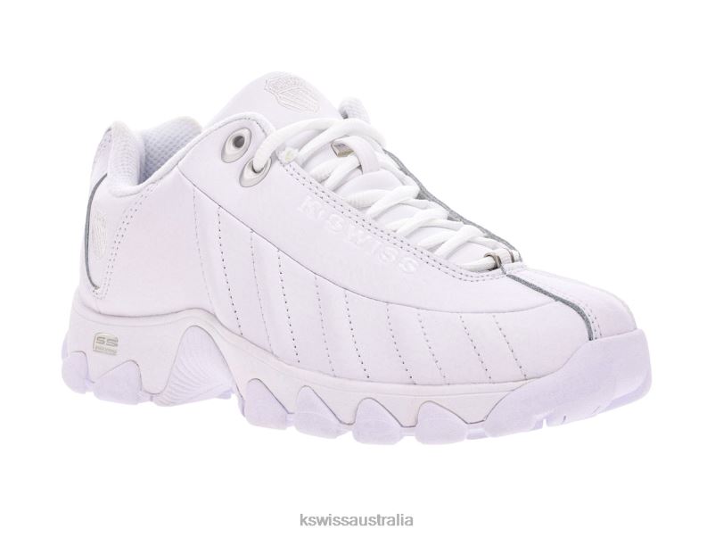 K-Swiss ST329 CMF White/Silver Women Shoes V8JJT365