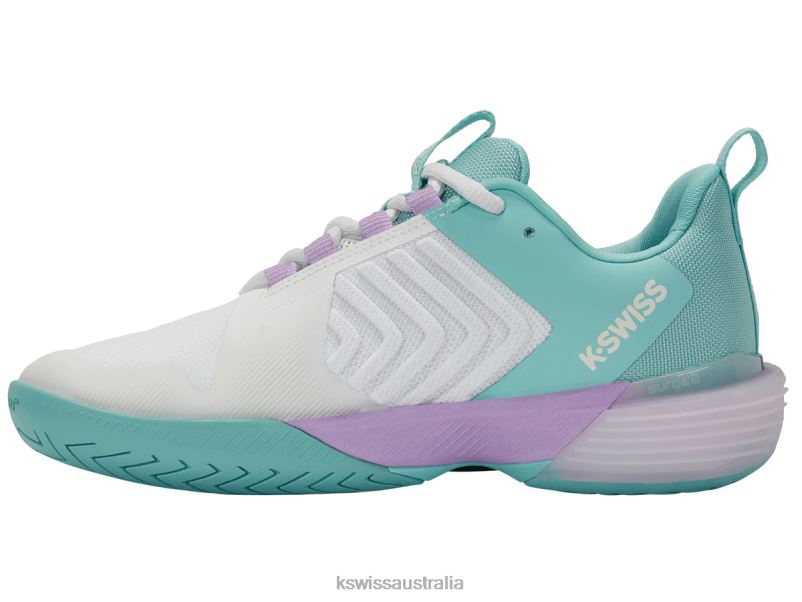 K-Swiss ULTRASHOT 3 Brilliant White/Angel Blue/Sheer Lilac Women Shoes V8JJT546