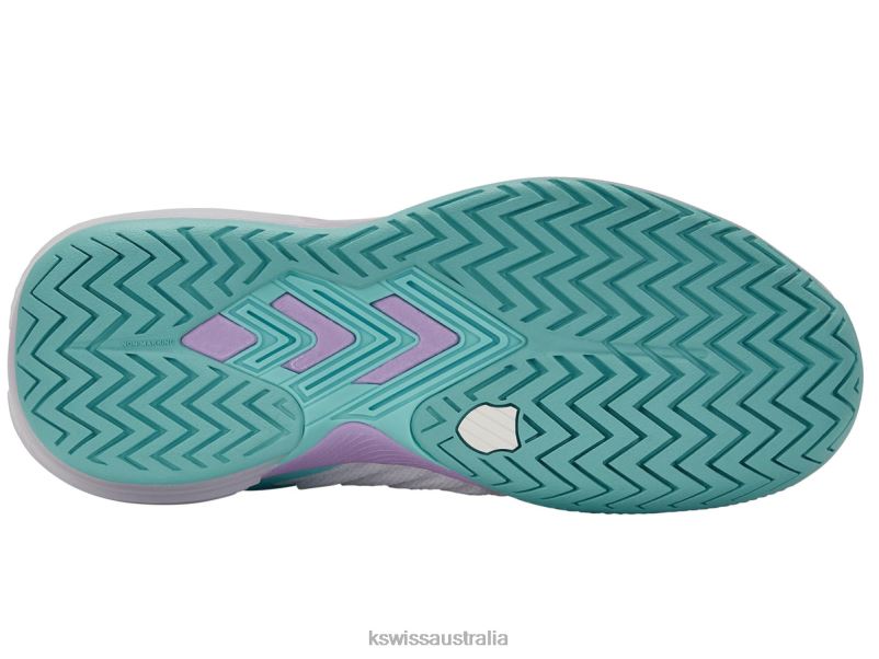 K-Swiss ULTRASHOT 3 Brilliant White/Angel Blue/Sheer Lilac Women Shoes V8JJT546