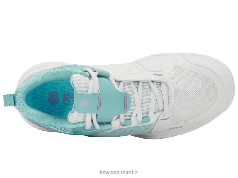 K-Swiss ULTRASHOT 3 Brilliant White/Angel Blue/Sheer Lilac Women Shoes V8JJT546
