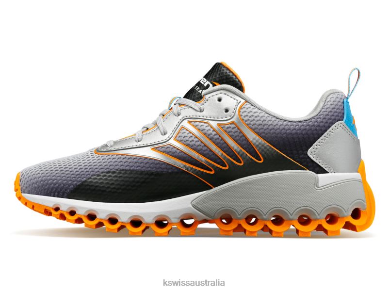 K-Swiss TUBES SPORT X MCLAREN Gray/Black/Papaya Women Shoes V8JJT510