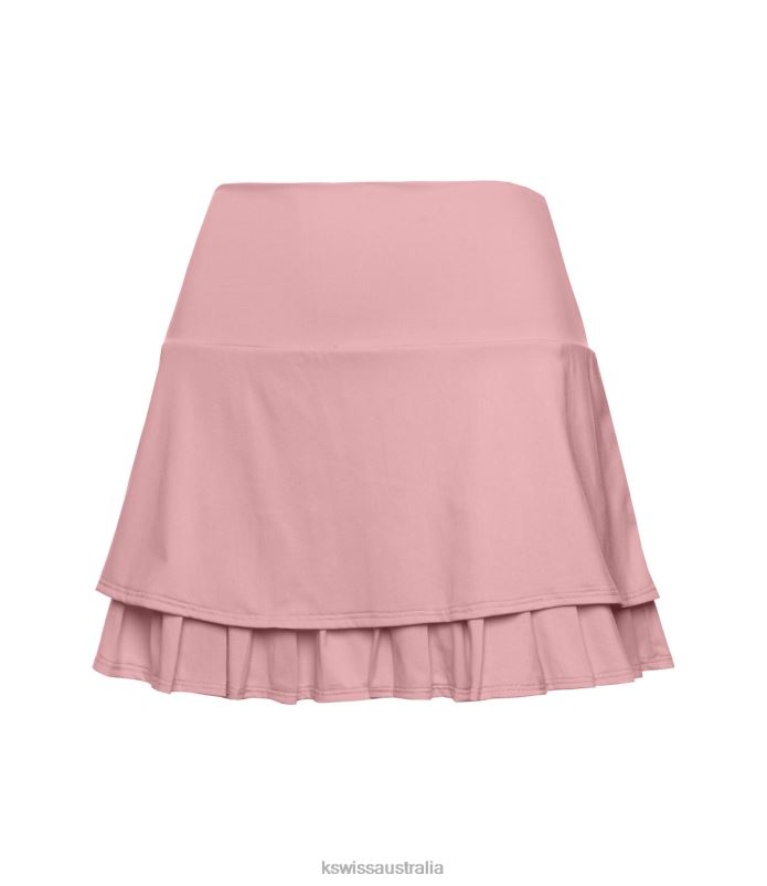 K-Swiss TIER PLEAT SKIRT-14'' Seashell Women Apparel V8JJT387