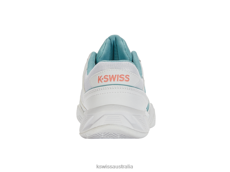 K-Swiss BIGSHOT LIGHT 4 White/Nile Blue/Desert Flower Women Shoes V8JJT239
