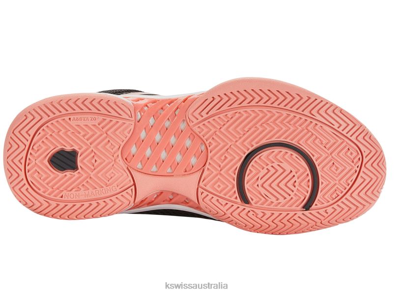 K-Swiss EXPRESS LIGHT PICKLEBALL Asphalt/Steel Gray/Peach Women Shoes V8JJT224