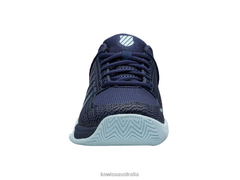 K-Swiss EXPRESS LIGHT PICKLEBALL Black Iris/Blue Glow/White Women Shoes V8JJT244
