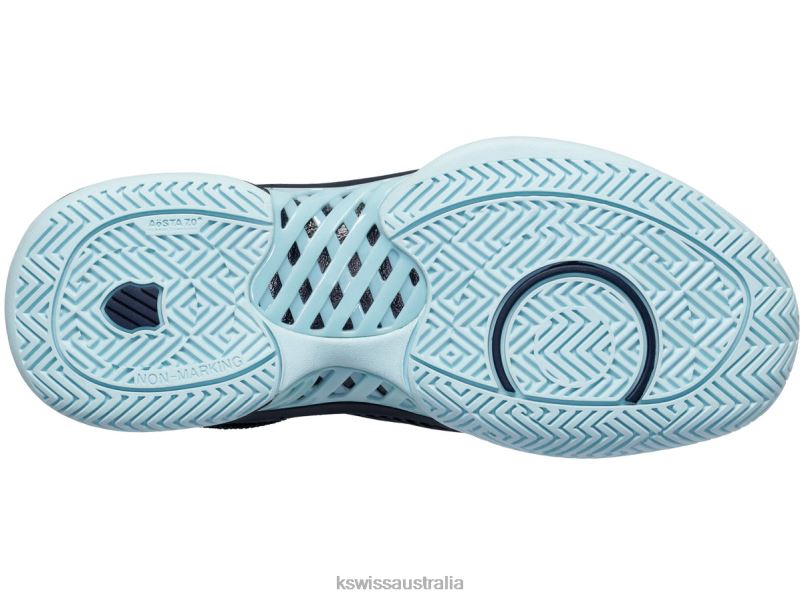 K-Swiss EXPRESS LIGHT PICKLEBALL Black Iris/Blue Glow/White Women Shoes V8JJT244