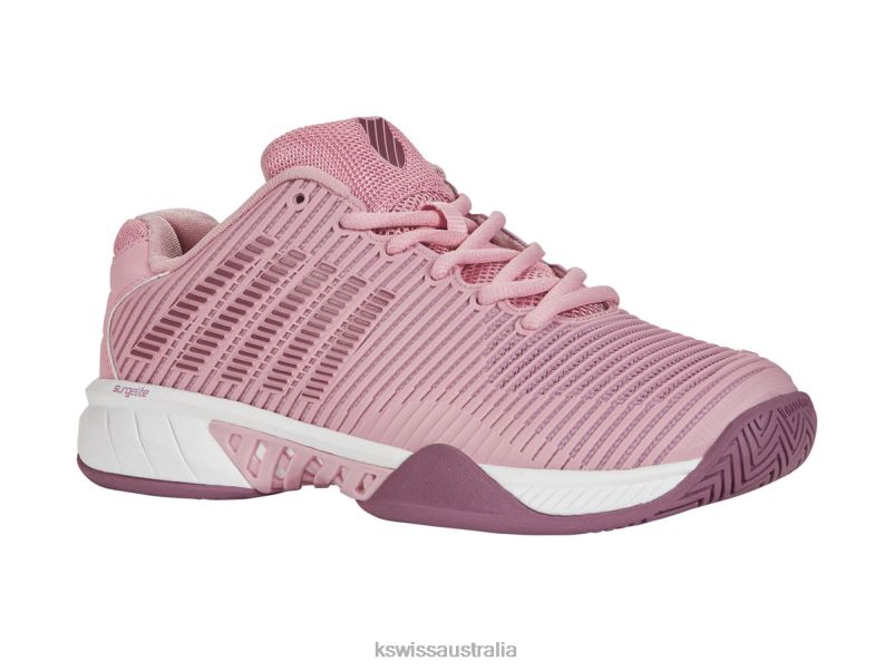 K-Swiss HYPERCOURT EXPRESS 2 Cameo Pink/Grape Nectar/Orchid Haze Women Shoes V8JJT528