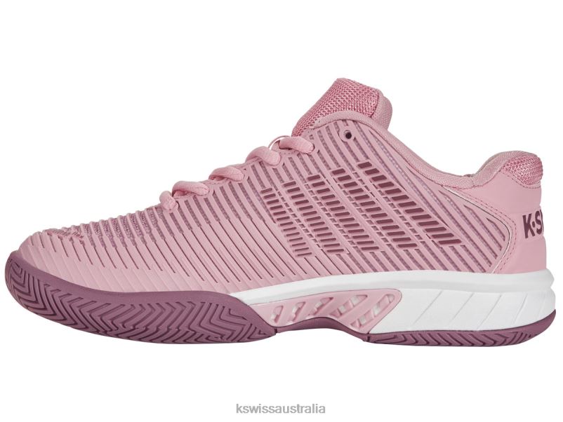 K-Swiss HYPERCOURT EXPRESS 2 Cameo Pink/Grape Nectar/Orchid Haze Women Shoes V8JJT528