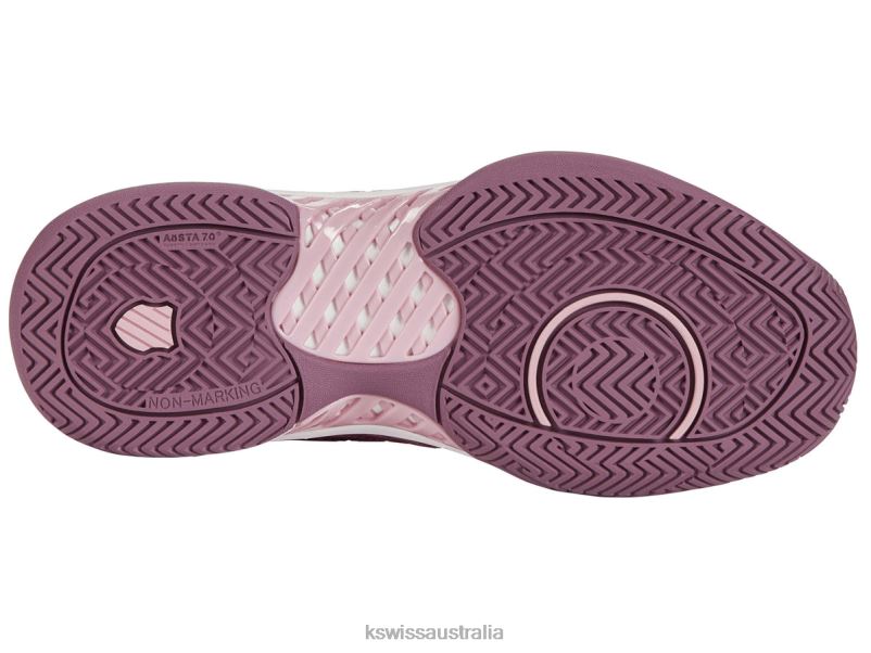 K-Swiss HYPERCOURT EXPRESS 2 Cameo Pink/Grape Nectar/Orchid Haze Women Shoes V8JJT528