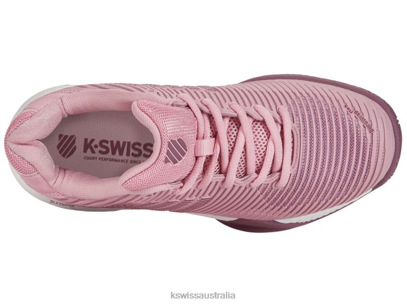 K-Swiss HYPERCOURT EXPRESS 2 Cameo Pink/Grape Nectar/Orchid Haze Women Shoes V8JJT528
