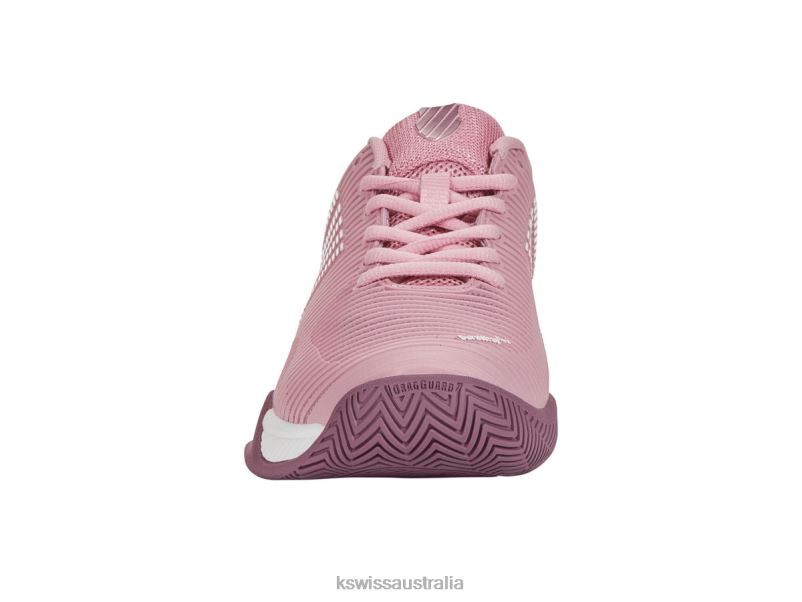 K-Swiss HYPERCOURT EXPRESS 2-WIDE Cameo Pink/Grape Nectar/Orchid Haze Women Shoes V8JJT529