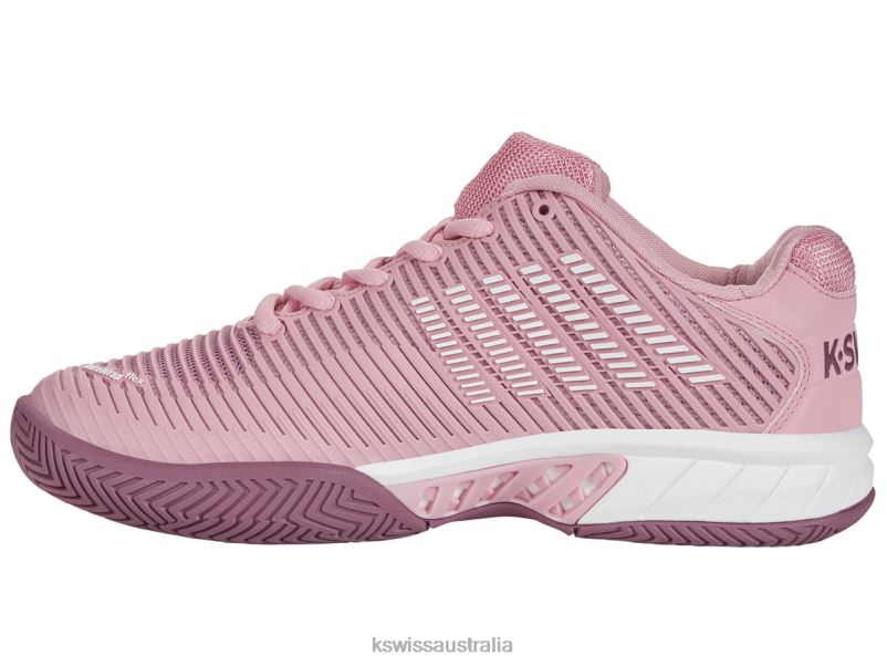 K-Swiss HYPERCOURT EXPRESS 2-WIDE Cameo Pink/Grape Nectar/Orchid Haze Women Shoes V8JJT529