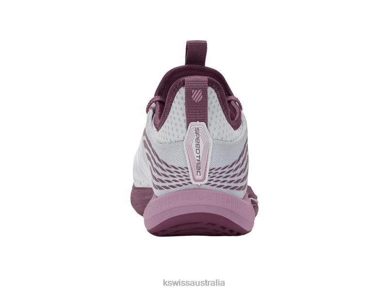 K-Swiss SPEEDTRAC White/Grape Nectar/Orchid Haze Women Shoes V8JJT250