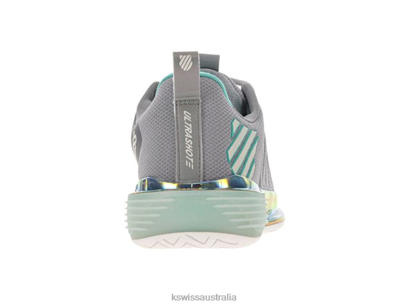 K-Swiss ULTRASHOT 3 Alloy/Brilliant White/Turquoise Women Shoes V8JJT238