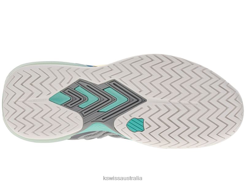 K-Swiss ULTRASHOT 3 Alloy/Brilliant White/Turquoise Women Shoes V8JJT238