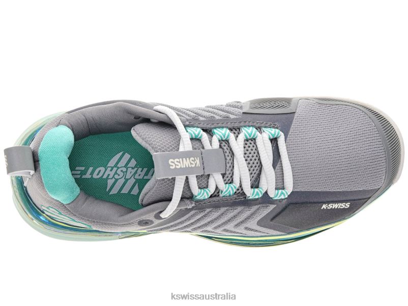 K-Swiss ULTRASHOT 3 Alloy/Brilliant White/Turquoise Women Shoes V8JJT238