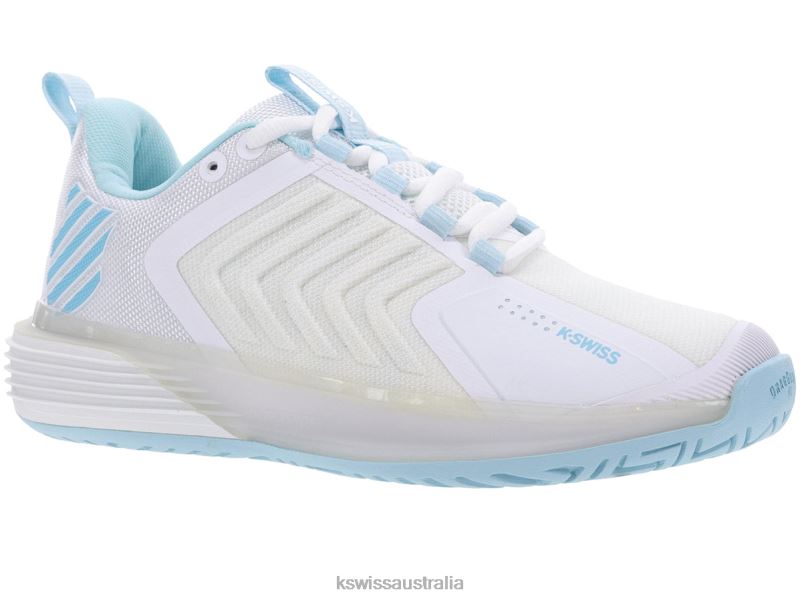 K-Swiss ULTRASHOT 3 White/Blue Glow Women Shoes V8JJT231
