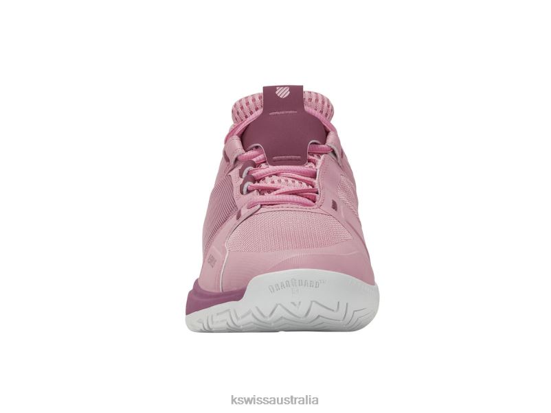 K-Swiss ULTRASHOT TEAM Cameo Pink/Grape Nectar/White Women Shoes V8JJT214