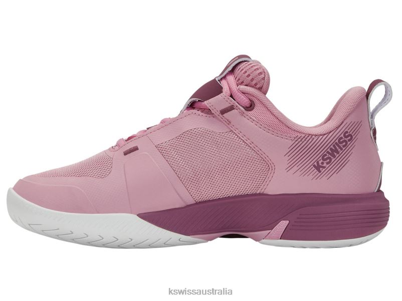 K-Swiss ULTRASHOT TEAM Cameo Pink/Grape Nectar/White Women Shoes V8JJT214