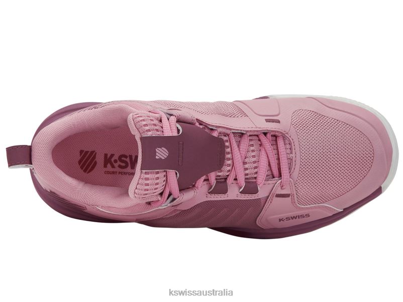 K-Swiss ULTRASHOT TEAM Cameo Pink/Grape Nectar/White Women Shoes V8JJT214